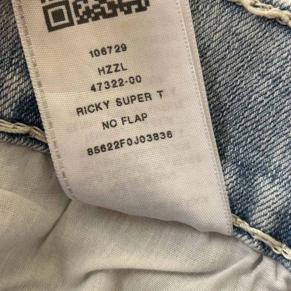 True Religion Ricky Jeans Mens 34x34 Blue Light Wash Straight Lot 2‎ No Flap